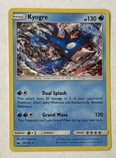2018 Pokemon Sun & Moon S&M Celestial Storm Kyogre #46/168 Holo Rare Ungraded