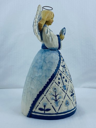 2003 Jim Shore 114404 Heartwood Creek Engel hält Herz Figur Psalmen 33:11 - Bild 3 von 18
