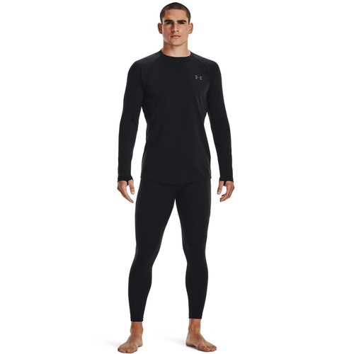 Under Armour 1343244 Men's Black UA ColdGear Base 2.0 Baselayer Shirt, Small - Picture 5 of 5