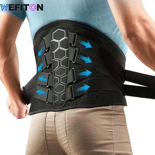 Cinturón ajustable con soporte lumbar para espalda baja para hombres mujeres alivio del dolor - Imagen 4 de 17