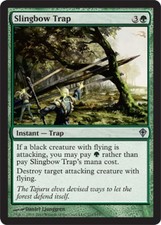 Slingbow Trap -Foil Medium Play MTG Worldwake