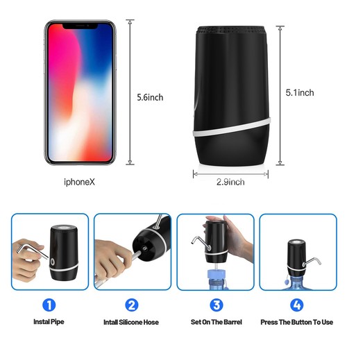 5 Gallon Electric Portable Water Dispenser, Universal USB Charging Water Bott... - Picture 5 of 6