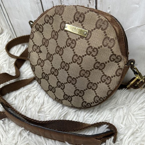 Bolso de Hombro Gucci Lona Cuero Gg Lona Marrón Mujer Italia 122218 - Imagen 2 de 18
