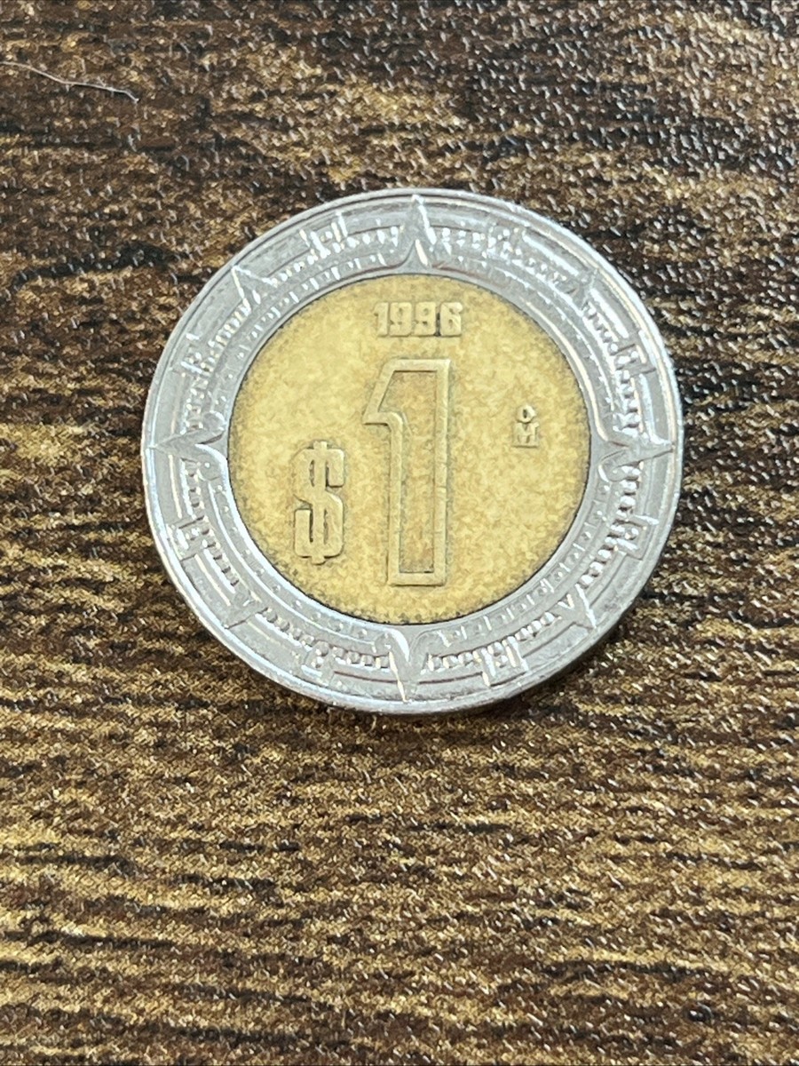 1996 Mexico One 1 Peso Actual Coin TB7433* | eBay