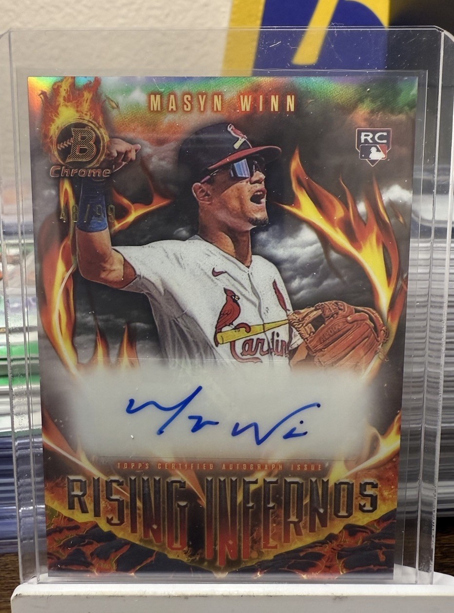 2024 Bowman - Rising Infernos Autographs Masyn Winn #RIA-MW /99 (AU, RC) auto