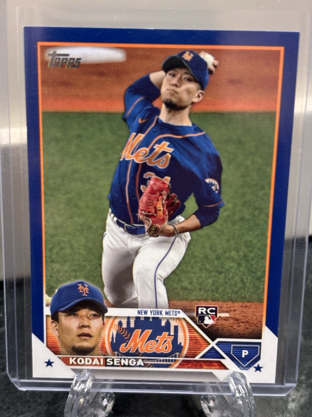 2023 Topps #362 Kodai Senga Royal Blue Parallel RC NY Mets