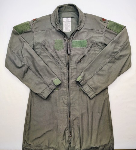 USAF CWU-27/P Pilot Flyers Mono TRAJE DE VUELO Talla 42R Verde Salvia Nomex - Imagen 3 de 9