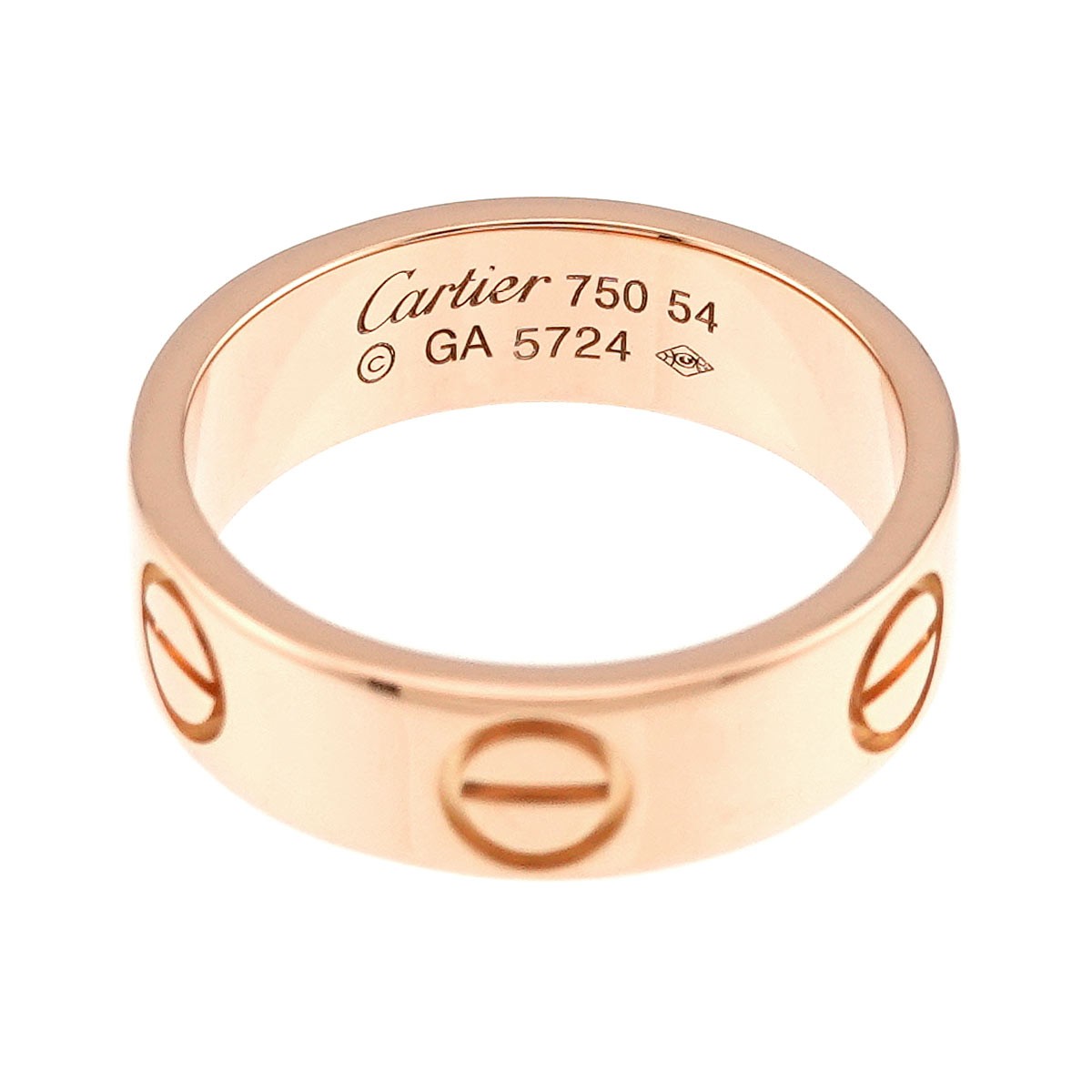 Cartier Love Ring 18K Pink Gold 750 size54 6-6.25(US) 90289802 | eBay