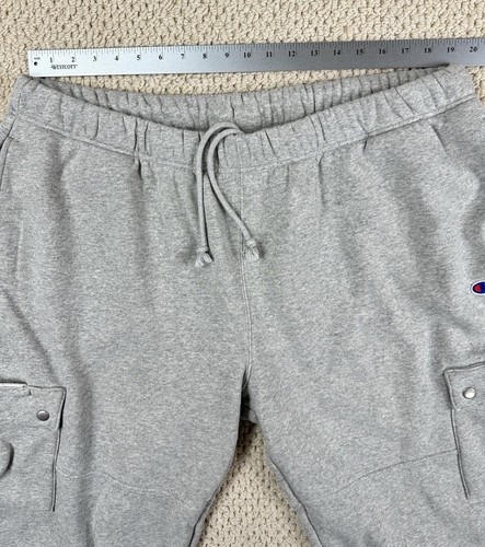 Champion Sweatpants Mens 2XL Gray Reverse Weave Heavyweight Cargo Baggy Wide-Leg - Picture 5 of 14