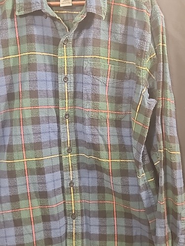 L.L. Bean Erwachsene Large Scotch Tartan kariert Flanell Button Down Hemd Herren  - Bild 2 von 6