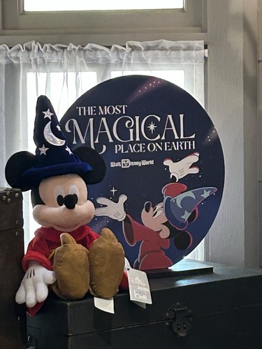 2025 Walt Disney World Park Sorcerer Mickey Shirt Long Sleeve Black Adult XL NWT - Picture 5 of 7