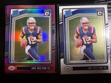 2024-25 Panini Donruss Optic Joe Milton III True Pink And Base #255 RC Cowboys