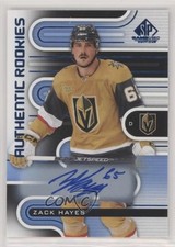 2022-23 Upper Deck SP Game Used Authentic Rookies Blue Zack Hayes #156 Auto 0cv