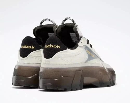 Zapatillas deportivas Reebok Club C Cardi para mujer UK 4 EU 37 US 6,5 oro tiza negro - Imagen 4 de 6