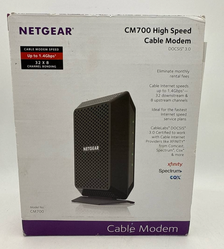 Netgear CM700 Câble Modem Filaire Haute Vitesse 800Mbps DOCSIS 3.0 Ethernet Port - Photo 2/12