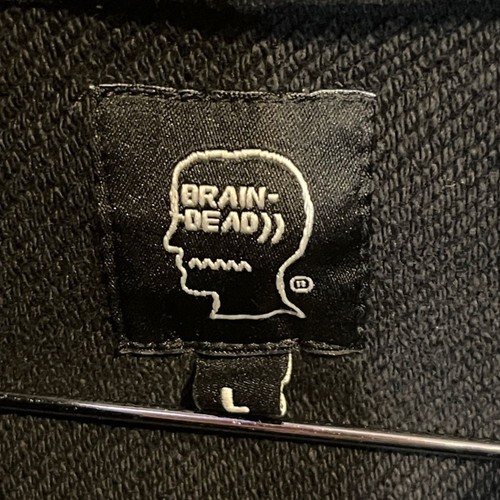 Brain Dead Neuro Free Black Hoodie with Head Graphic 100% Cotton Terry - Picture 2 of 7