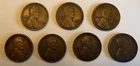 1910-S, 1913-S, 1914-S, 1916-S, 1917-S, 1918-S. 1919-S Lincoln cent run S Mint