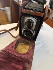 Vintage Cairo-Flex Twin Lens Reflex Camera TLR+Case+Rothco Filter Kit+Flash
