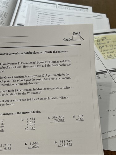 Abeka 6. Klasse Mathe 4. Auflage - Bild 8 von 9