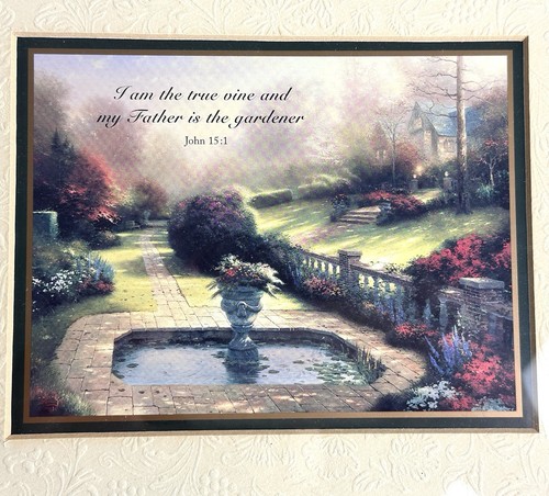 Thomas Kinkade Stepping Stone Cottage Framed Print COA Signed Collectors Edition - Picture 2 of 7
