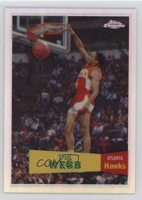 2007-08 Topps Chrome 1957-58 Variations Refractor 66/999 Spud Webb #81 1e1b