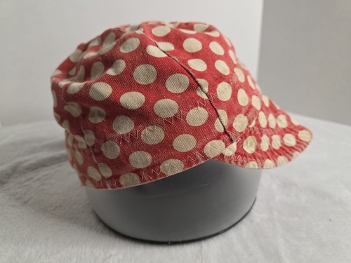 Comeaux Caps Reversible Welding Cap Red Polka Dot M/L - Picture 4 of 12