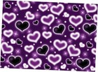  Heart Backdrop 90s Backdrops for Photoshoot Valentines Decor 7x5ft Purple