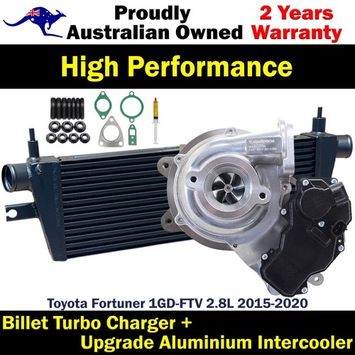 Upgrade Billet Turbo Charger+52mm Intercooler For Toyota Fortuner 1GD-FTV 2.8L - Picture 1 of 11
