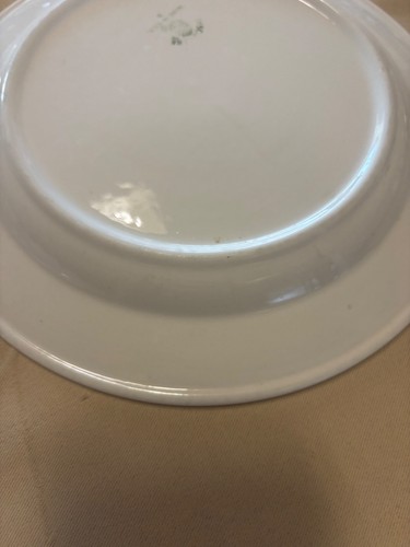 8er Set Vintage Syscoware 9" Restaurant Essteller weiß, Rand Made in USA - Bild 16 von 22