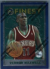 1995-96 Finest Philadelphia 76ers Vernon Maxwell #166