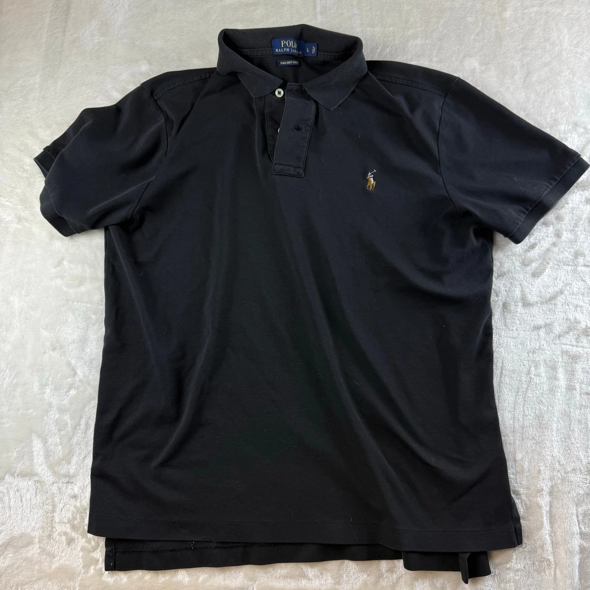 Polo Ralph Lauren Size L Black Polos for Men for sale | eBay