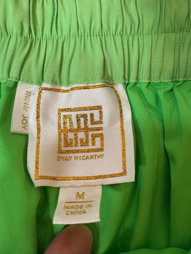 Emily McCarthy Swing Short M gesmokte Taille hellgrün Taschen Falten Sommer - Bild 5 von 12