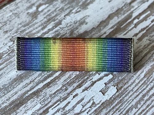 Authentic WWI Victory Medal Ribbon Army Navy USMC Pin Back