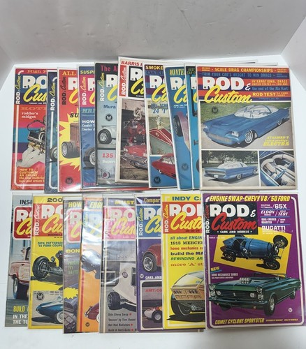 Lot 18 Rod & Customs Magazine von 1964 - 1965 Variaten Ausgaben Vintage