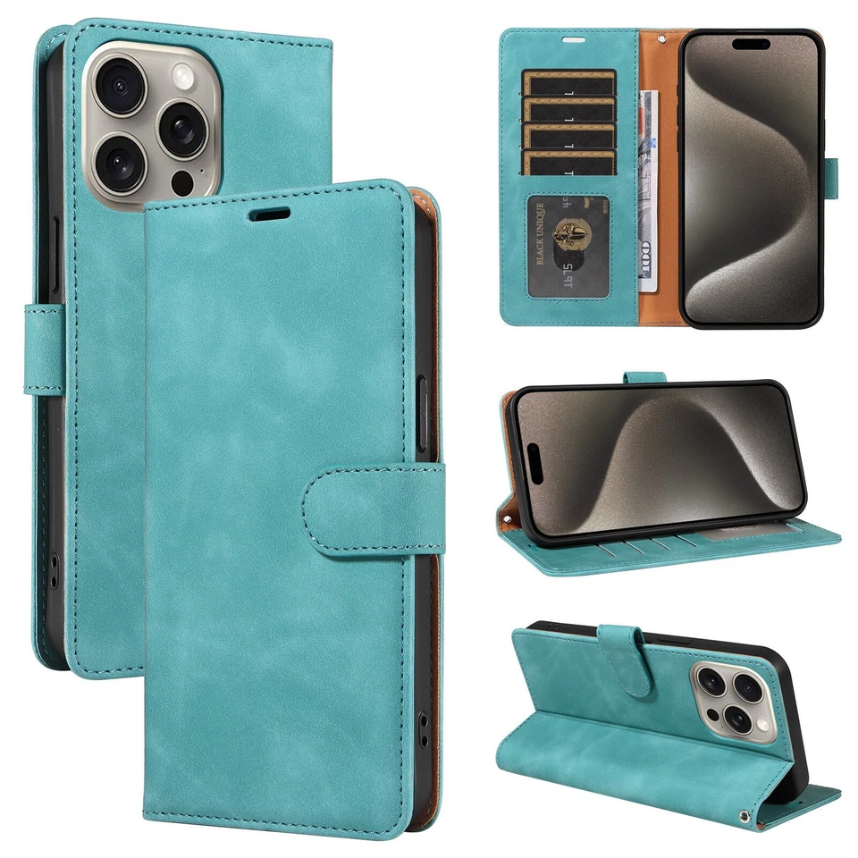 For Samsung S24 S23 S22 S21 S20 A52/A52S+Flip Wallet Phone Cover Leather Case - Image 2 of 4