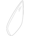 Genuine Volkswagen Mirror Glass 5C6-857-522-K