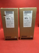 Lot Of 2 Epson 2021 Light Light Black Ink T5969 Stylus Pro 7900 9900 7890 9890