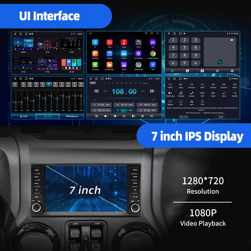 4+64GB Car GPS Stereo Radio For Jeep Wrangler Dodge Chrysler with Backup Camera - Picture 6 of 12