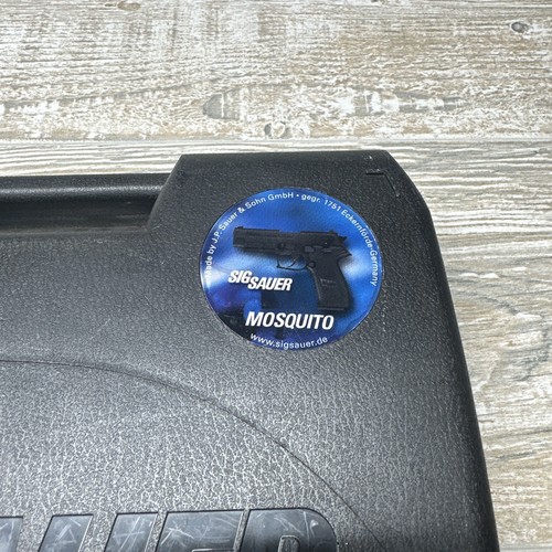 EMPTY SIG SAUER MOSQUITO 22 LR HARD PLASTIC PISTOL BOX NICE !! - Picture 7 of 8