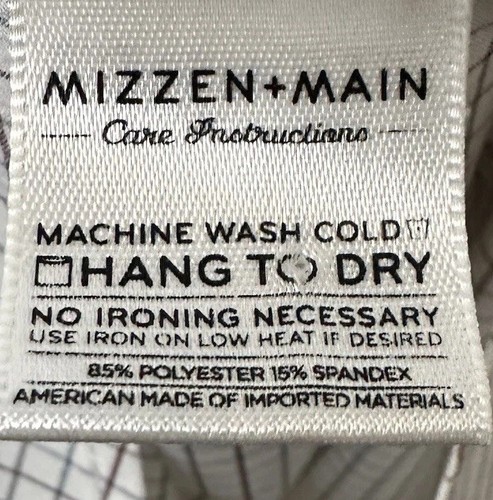 Mizzen + Main Hemd Herren XL Trim Fit Leeward Collection Karo Knopfleiste USA lang - Bild 9 von 10