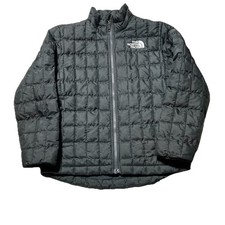 The North Face Thermoball Puffer Insulated Jacket Black Youth Boys 10 Medium
