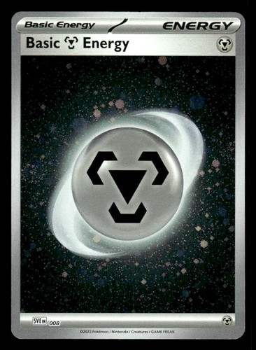 SV01: Scarlet & Violet Base Set #008 Basic Metal Energy (Cosmos Holo) - Picture 1 of 1