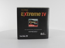 SanDisk Extreme IV 8 GB CompactFlash I Card (SDCFX4-8192-904)