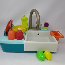 BToys Kitchen Sink Play Set Splash n Scrub Sink NO WATER