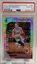 PSA 10 2019-20 Panini NBA Hoops Premium Stock Duncan Robinson #262 Pulsar Prizm