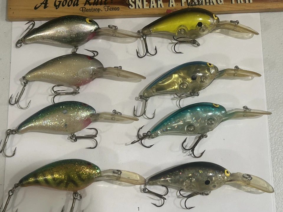 LOT OF 8 Norman Deep Little N Crankbait Fishing Lures SOME GOOD COLORS TACKLE - Image 4 of 4