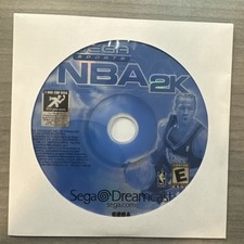 NBA 2K (Sega Dreamcast, 1999) Disc Only Cleaned