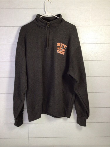 RIT Rochester Institute Of Technology Sweatshirt mit 1/4-Reißverschluss Large JanSport grau - Bild 6 von 6