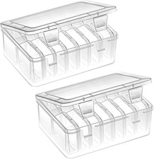 Small Bead Organizers Set Clear Storage Containers Portable Bead Organizer with