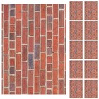 12 Bögen Puppenhaus-Zubehör im Maßstab 1:12: Puppenhaus-Tapete zum Abziehen und